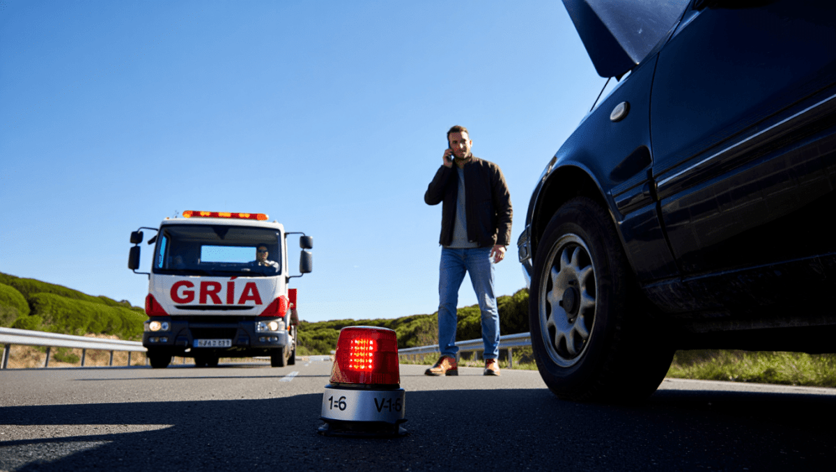 Grúas pirata: la estafa con las balizas V-16 que la DGT no vio venir