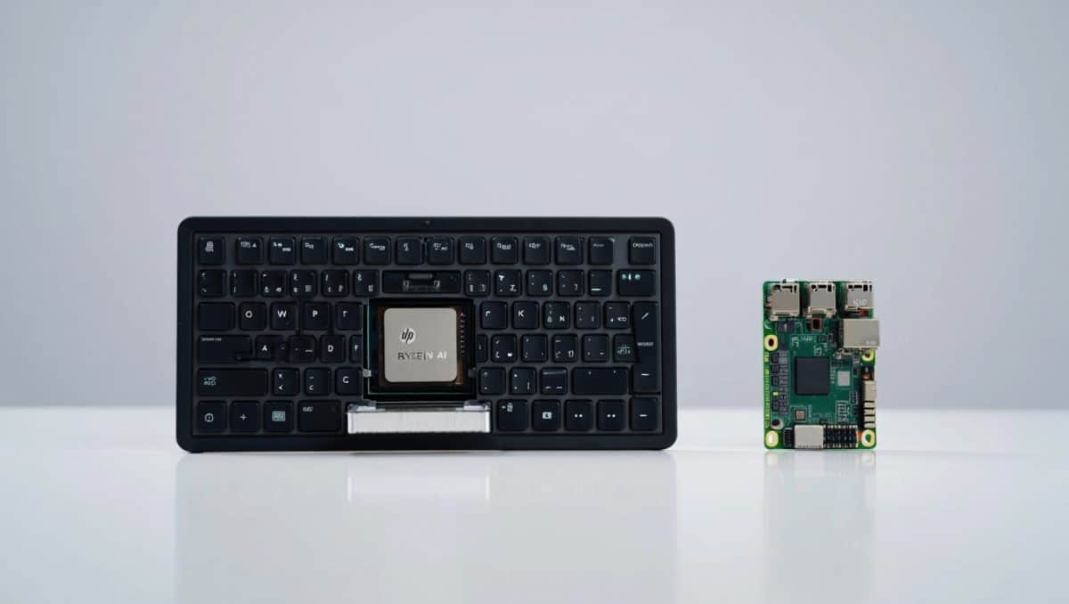 La Raspberry Pi 500 ya tiene rival: HP presenta en el CES 2026 un PC en forma de teclado que integra un chip Ryzen AI