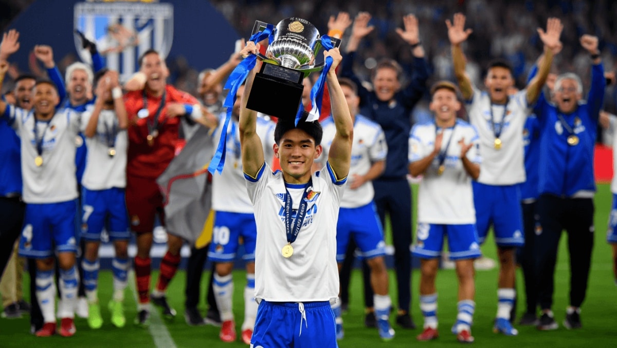 
     "De las cosas más bonitas me ha pasado después del fútbol": Kubo acaba de ganar la Copa del Rey con la Real Sociedad y lo primero que ha hecho ha sido recomendar One Piece    