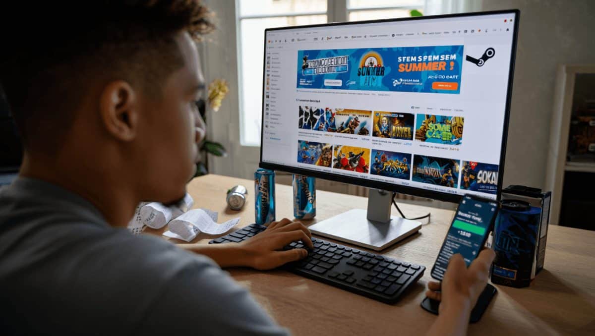 Hay un simulador de rebajas de Steam en el que puedes comprar todo lo que quieras porque es mentira