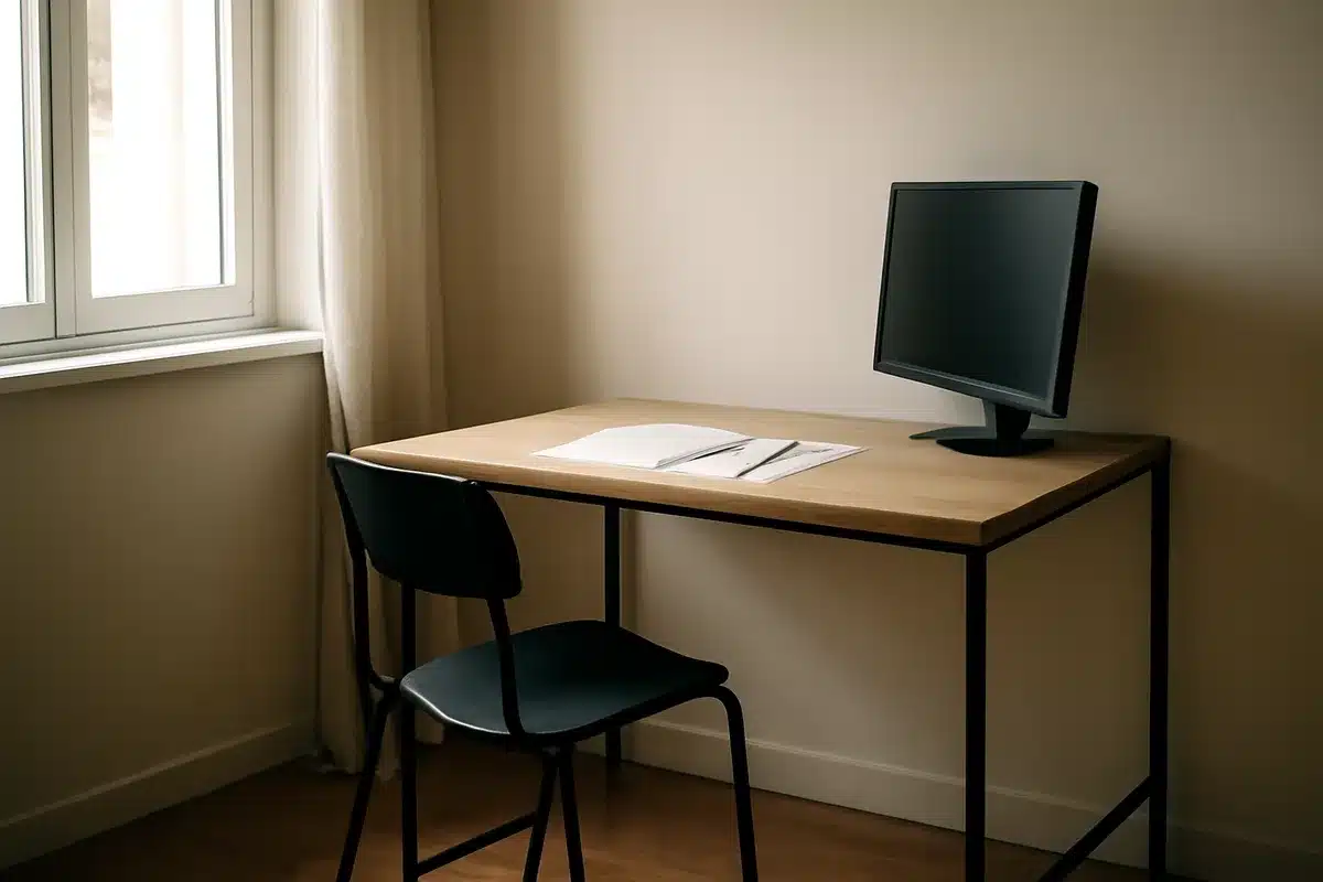 Jysk lanza mesa de estudio con almacenaje por debajo de 40 €: oferta limitada