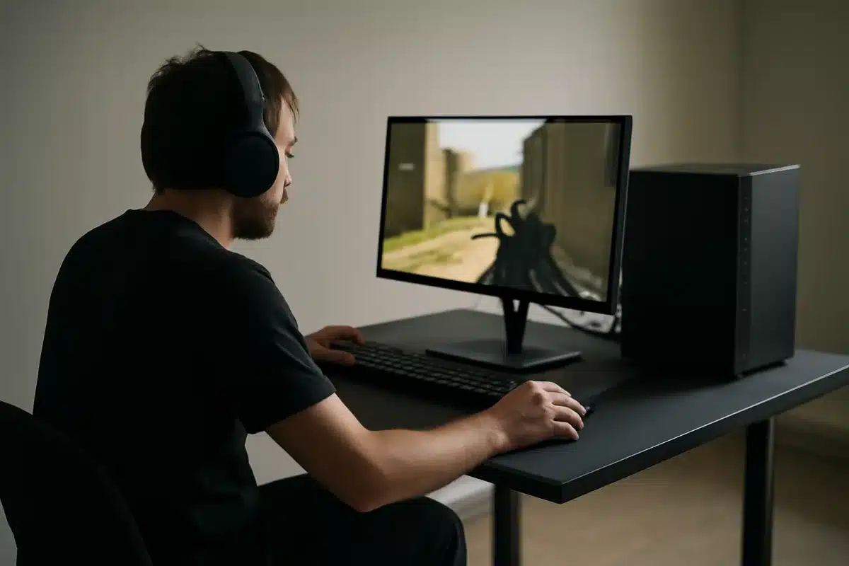 Primera impresi&oacute;n y dise&ntilde;o &mdash; A simple vista, el 25G64 apuesta por la discreci&oacute;n: marco reducido, base funcional y acabados sin estridencias. No pretende ser el centro de atenci&oacute;n de un setup RGB, sino una herramienta orientada al juego serio. La