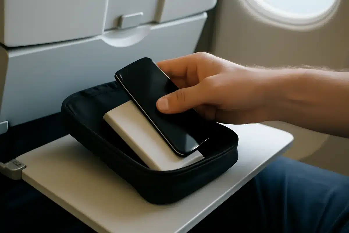 Batería hinchada en vuelo: cómo actúa la tripulación y qué riesgos implica
