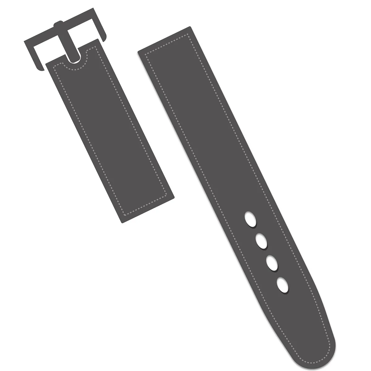 Close-up of an anonymous hand adjusting an unbranded sport watch strap on a gym table, fitness mat and water bottle blurred in background