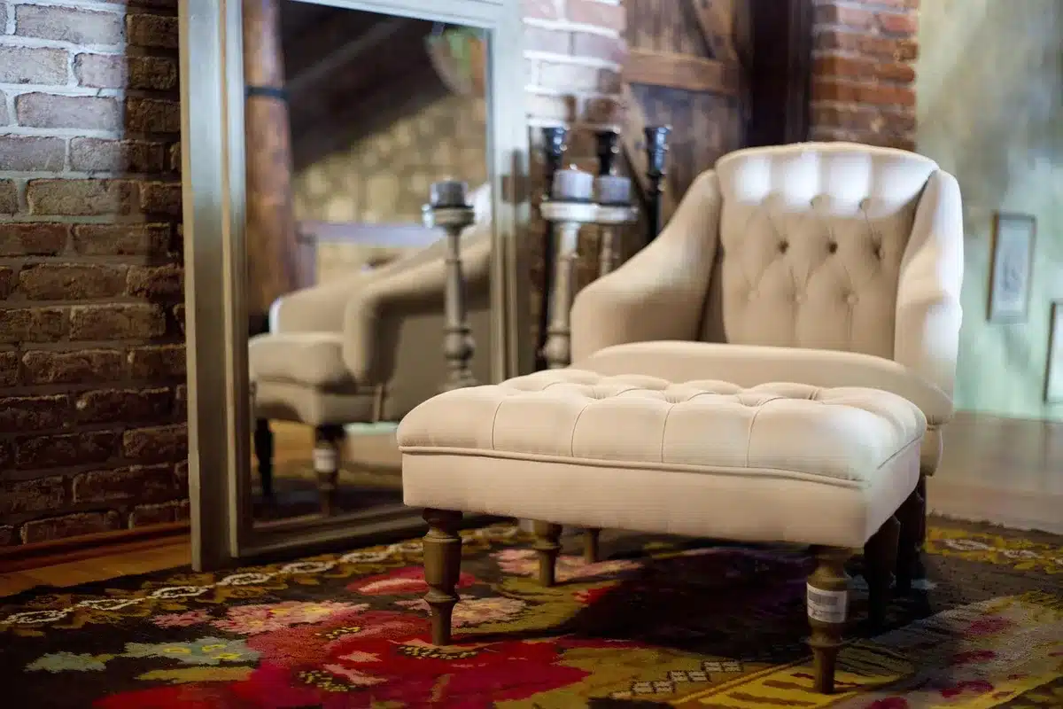 Salón con textiles que mejoran el confort térmico