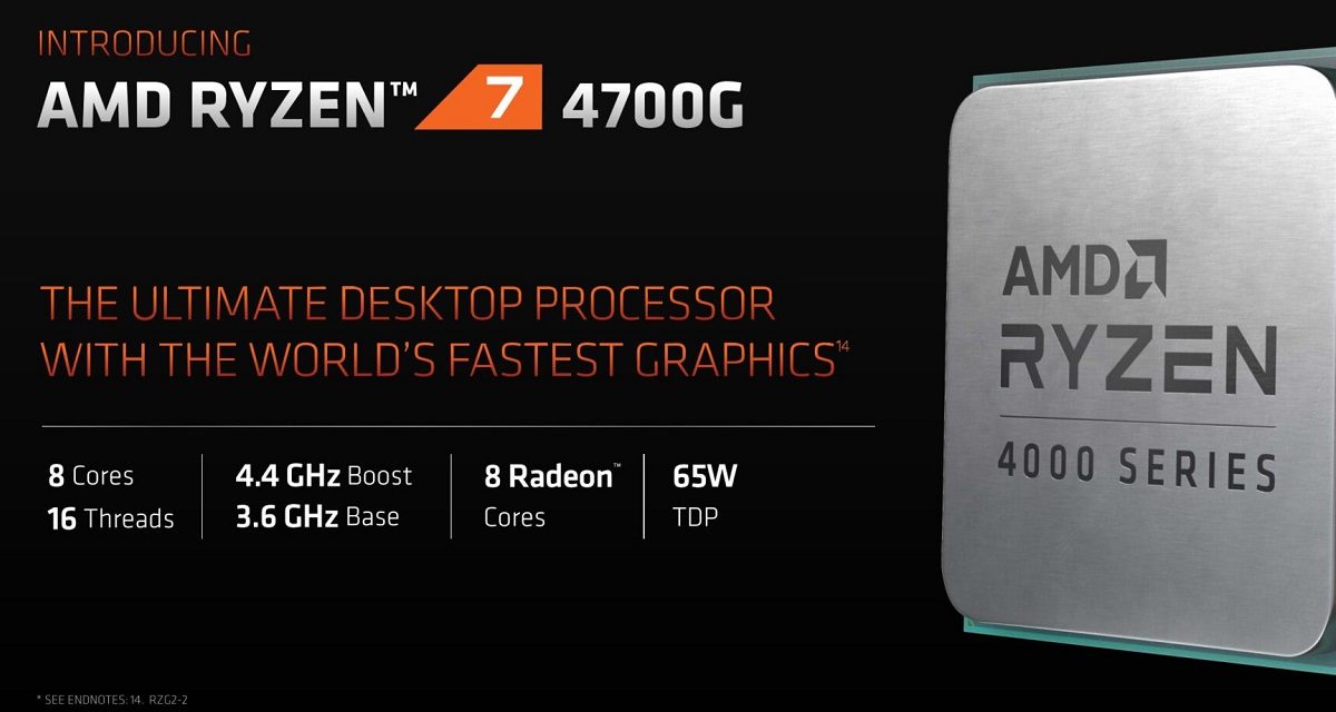 Gran éxito del AMD APU Ryzen 4000G ‘Renoir’