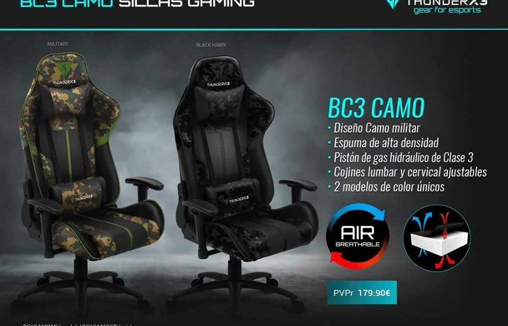 Nueva silla BC3 CAMO de ThunderX3