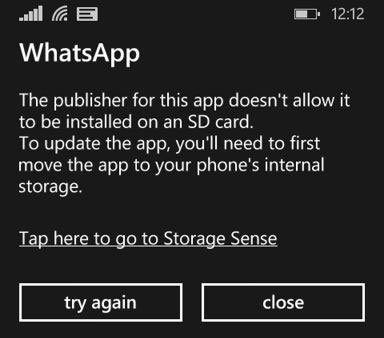 Olvídate de WhatsApp para Windows Phone en tu tarjeta SD | PCReviews.es