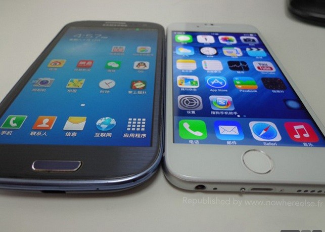 Imitación calcada de un iPhone 6 en un smartphone chino