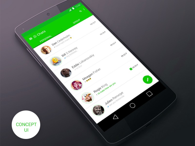 WhatsApp Material Design Android ya disponible
